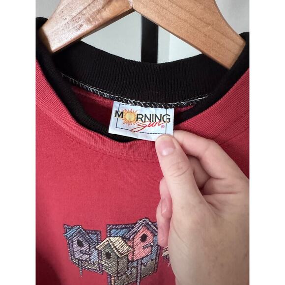 Morning Sun Birdhouse Cottagecore Crewneck Sweater - Picture 3 of 3